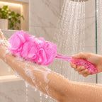 Long Handle Back Scrubber for Bathroom Shower, Body Loofah Brush 45 Cm (1 Pc)