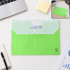 A4 button document folder water resistant