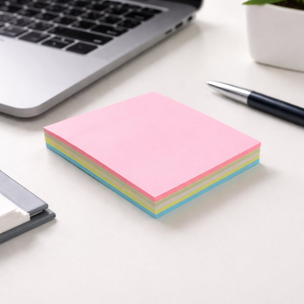 USB Flexible LED Desk Light & Multicolour Sticky Notes Combo