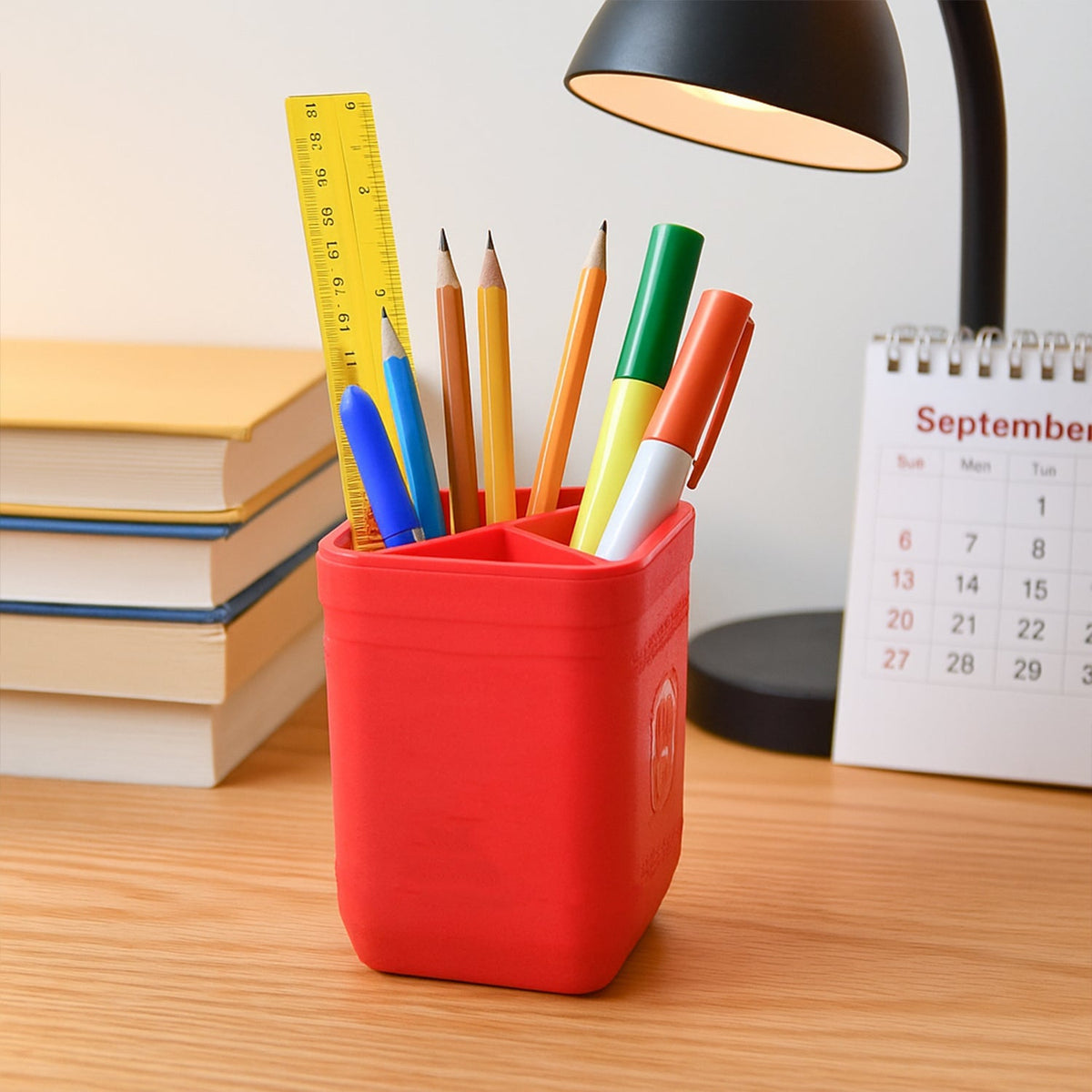 Tri-Section Pen Stand – Organize Your Desk Essentials