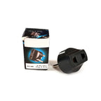 2 Pin Plug Adapter securely inserted into an Indian electrical socket.