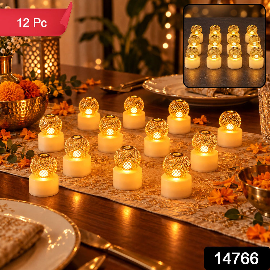 SKU 14766 ball shape decorative light set of twelve pieces