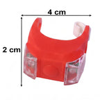Silicone LED bike light dimension photo