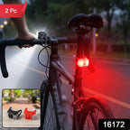 Silicone LED bike light set with 2 piece label and SKU 16172