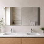 Square 3D mirror sticker tiles 30x30cm