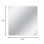 Mirror sticker size guide