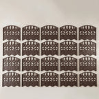 Close up of the decorative fence panel design