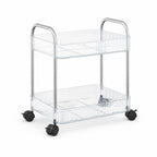 2 Layer Storage Trolley with Wheels – Compact & Movable Organizer