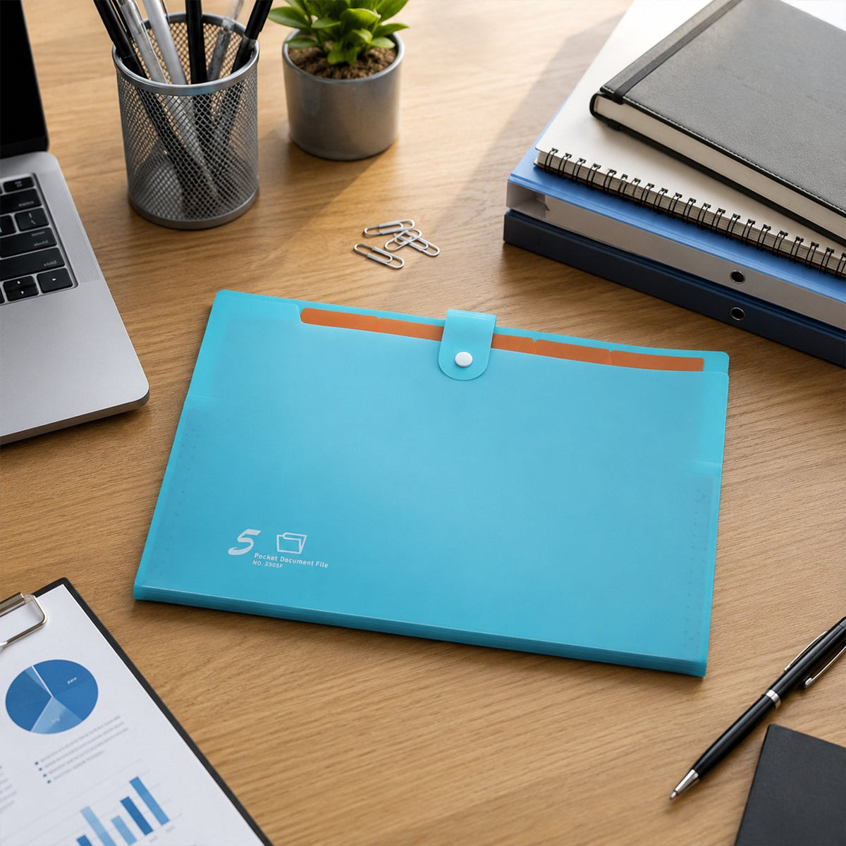 Pocket folder carrying use