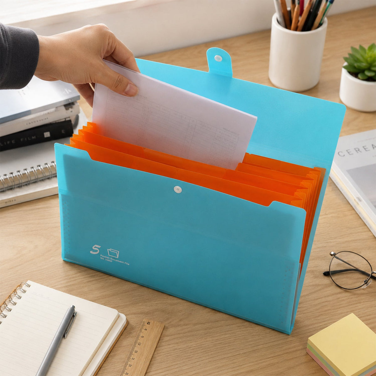 Multi pocket folder daily use