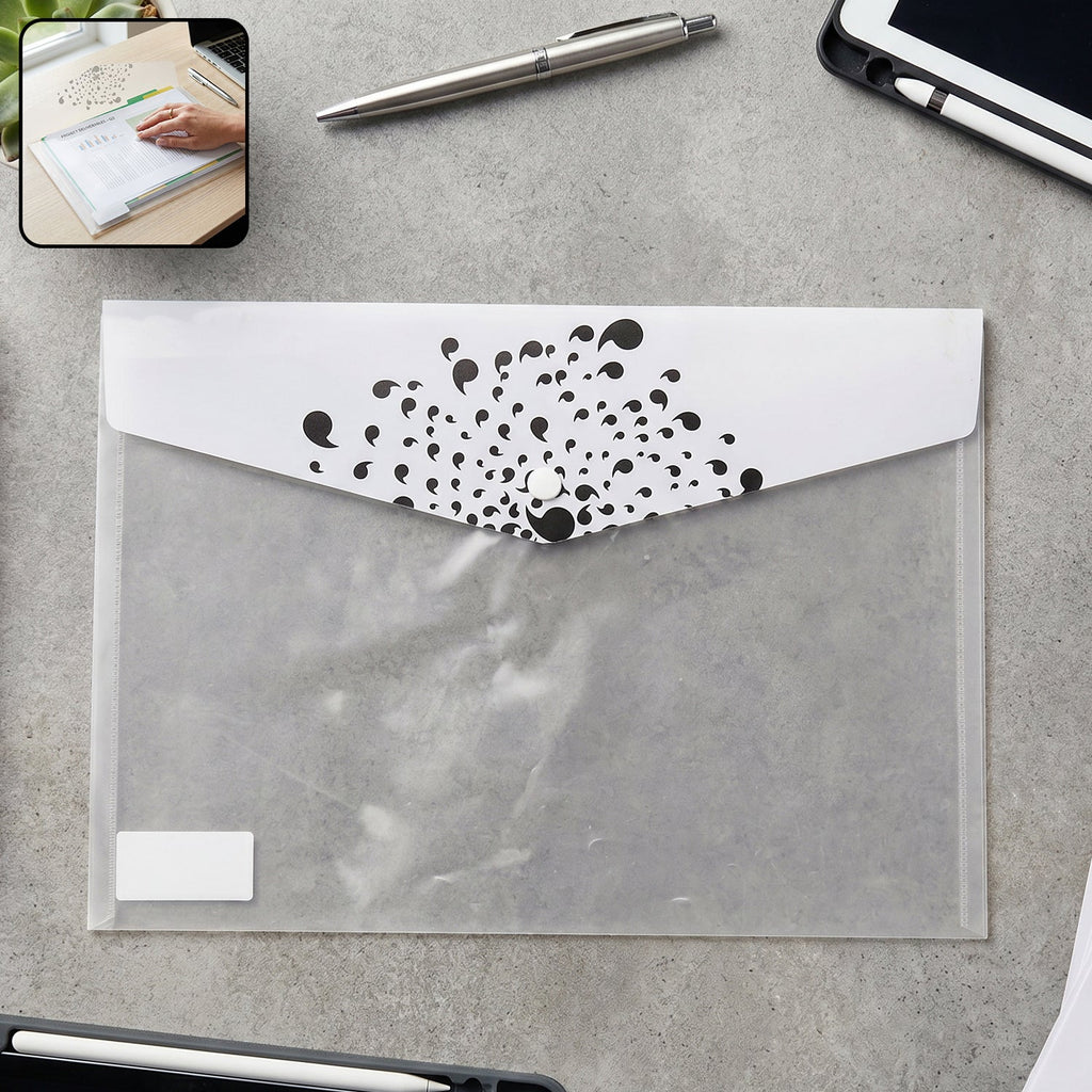 Office paper storage folder front