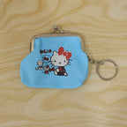 Cute Mini Coin Pouch with Key Ring for Travel Bags and Backpacks (1 Pc)