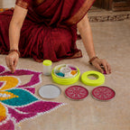 Rangoli maker set live festive use photo