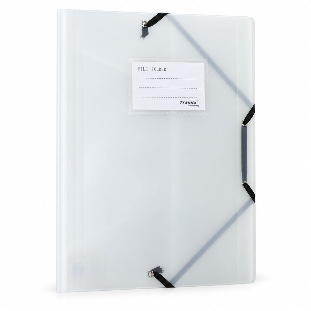 Elastic file folder white bg