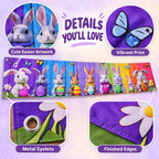 Easter backdrop curtain white bg