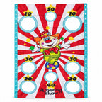 Clown target banner design view