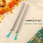 Complete dandiya stick pair set