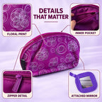 Travel makeup storage pouch