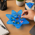 Weekly plastic pill box with seven day compartments