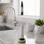 Multipurpose scrubber standing on kitchen counter