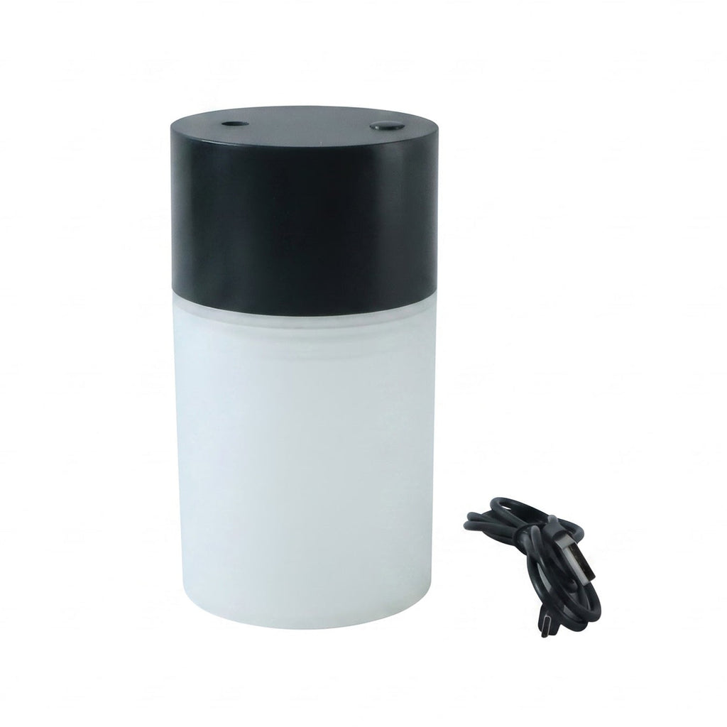 Portable mini USB humidifier on white background