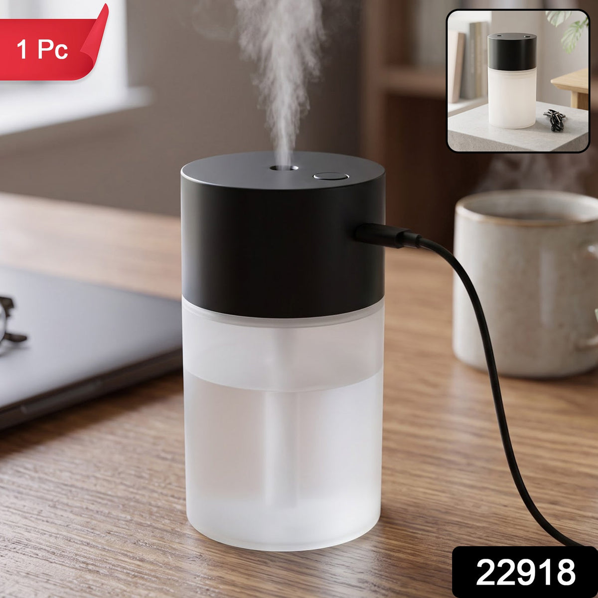 Compact USB humidifier for desk and car, 1 piece