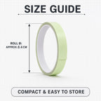 Glow tape roll size guide