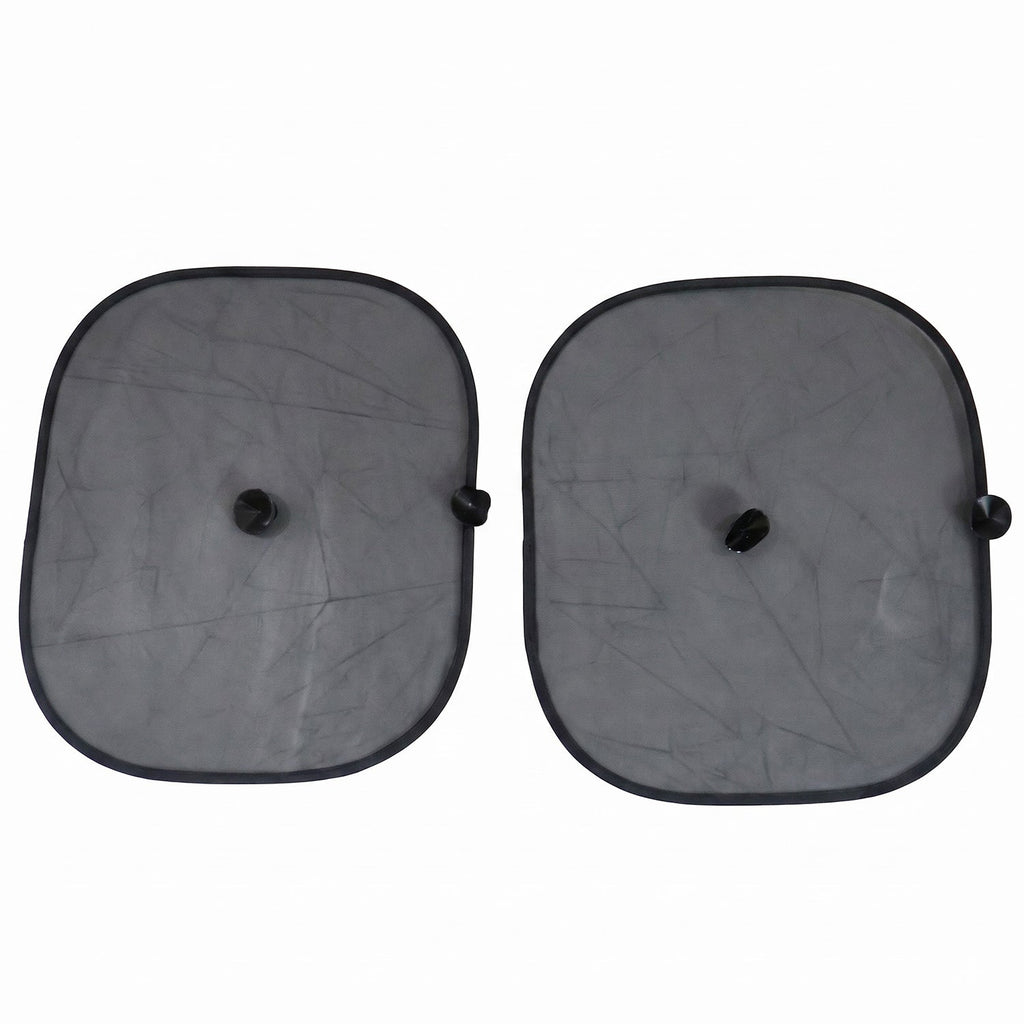 Car sun shade pair on white background