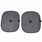 Car sun shade pair on white background