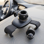 Gravity mount phone holder shown from the side
