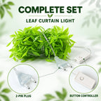 Leaf LED curtain light white bg