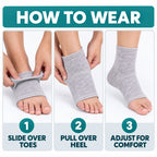 Ankle sleeve stretch view
