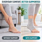 Ankle support sleeve white bg