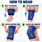 Knee sleeve fabric detail