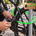 Heavy duty braided steel cable security lock