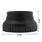 A single black washing machine support leg is shown with dimensions: 11 cm wide and 6 cm high.