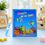 Kids Learning Combo – Magic Water Colouring Book & Flower Shape Sorter Toy