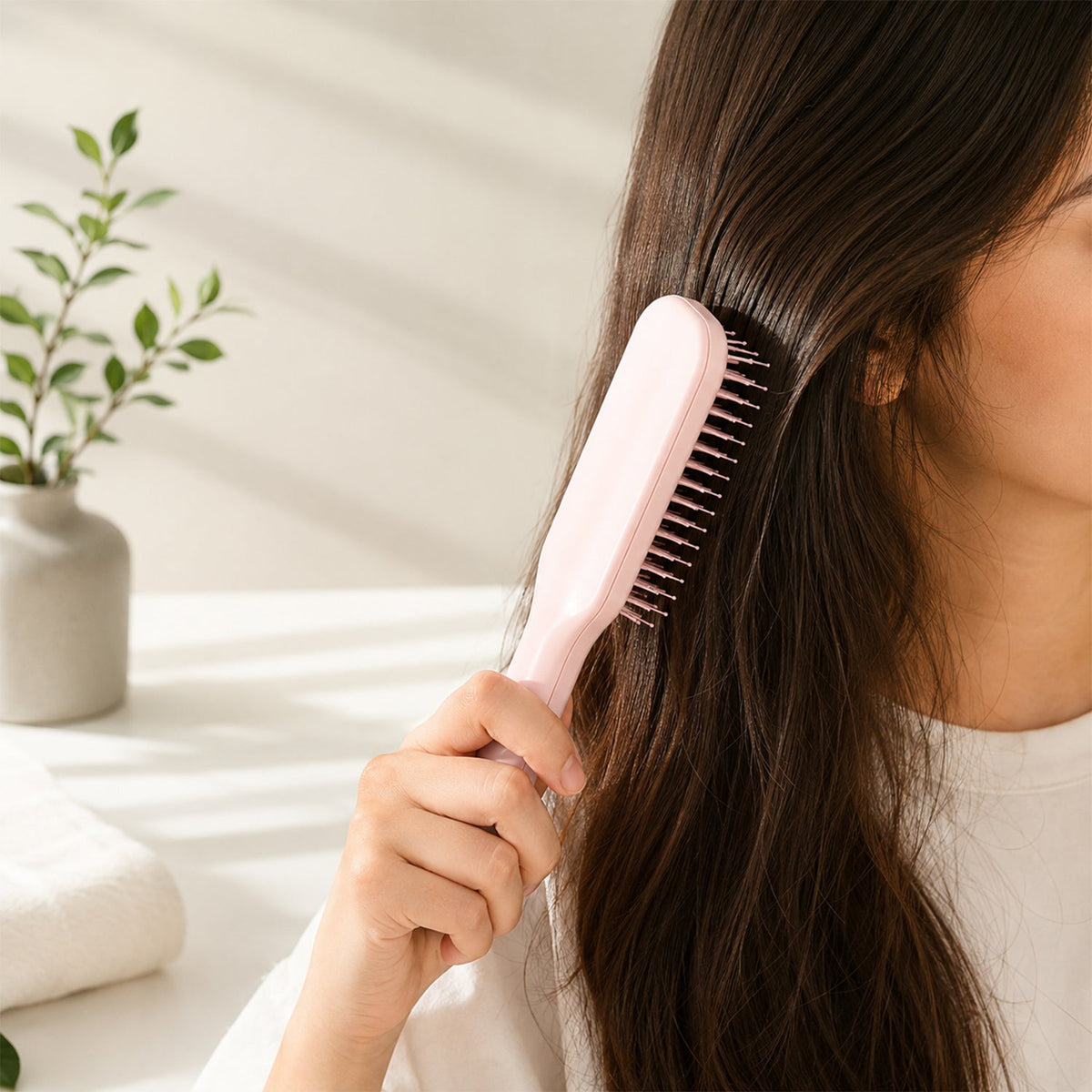 Self Cleaning Massage Comb Detangling Hair Brush for Scalp