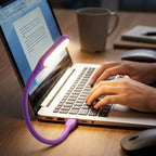 USB Flexible LED Desk Light & Multicolour Sticky Notes Combo