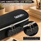 4 Layer Zipper Stationery Pouch Pencil Case with Combination Lock for Students