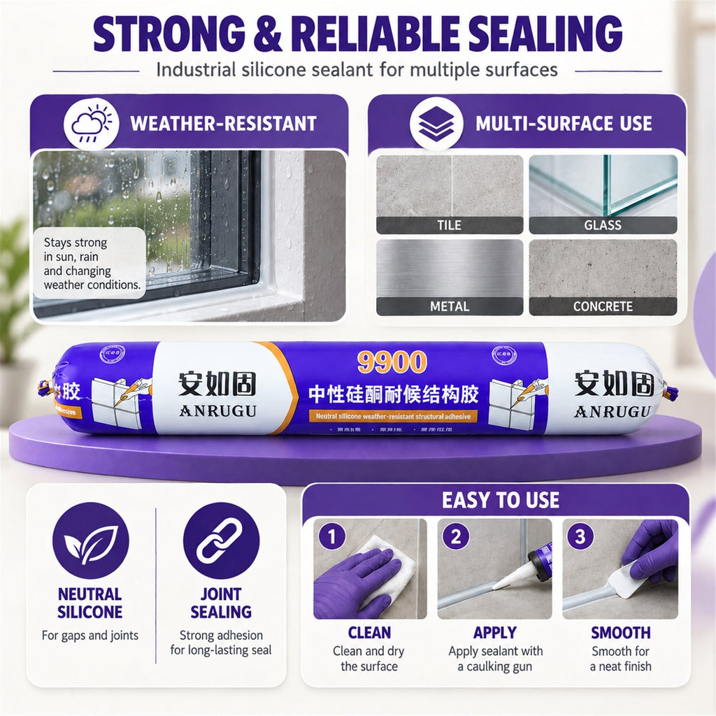 Waterproof Silicone Sealant 590ML for Flexible Gap Repair