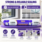 Waterproof Silicone Sealant 590ML for Flexible Gap Repair