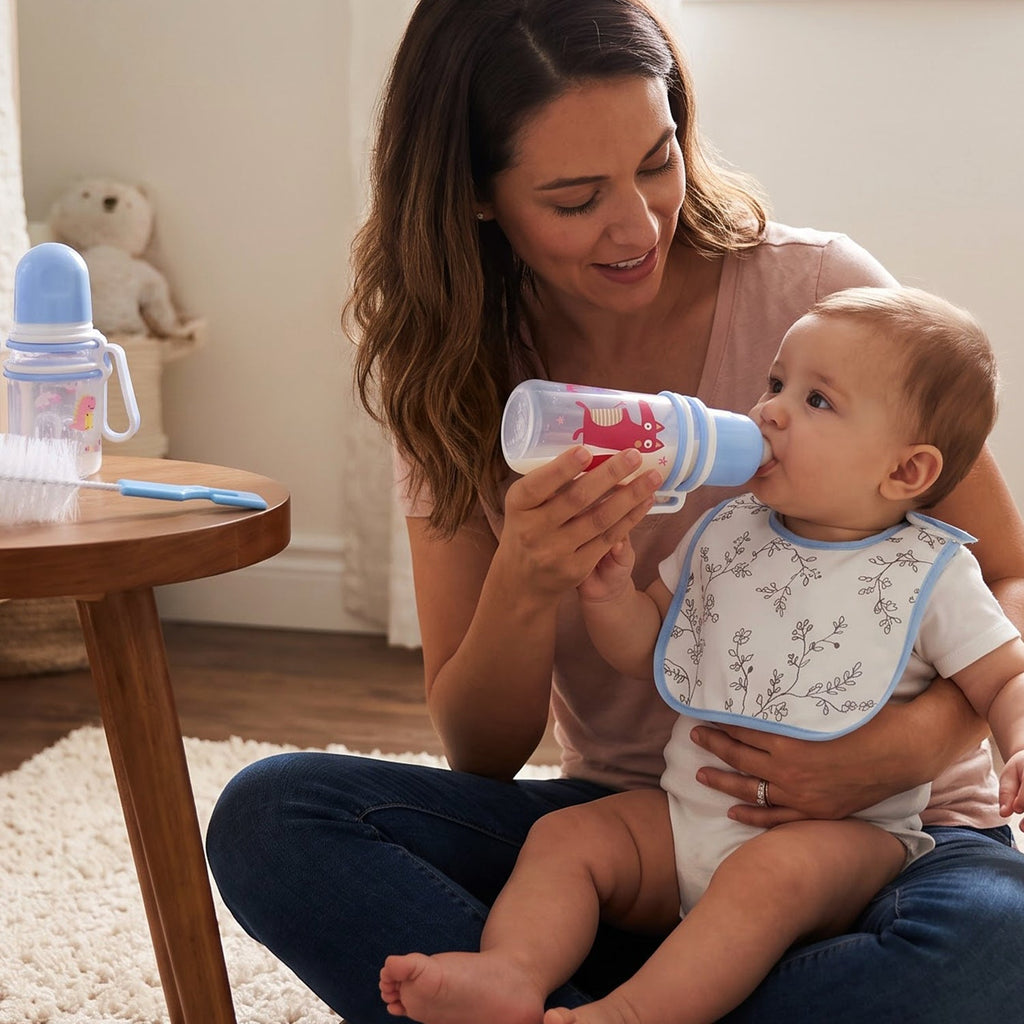 Feeding bottle used to feed an infant