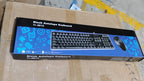 A blue and black product box for a 'Black Antelope Keyboard' with an image of the keyboard and mouse.