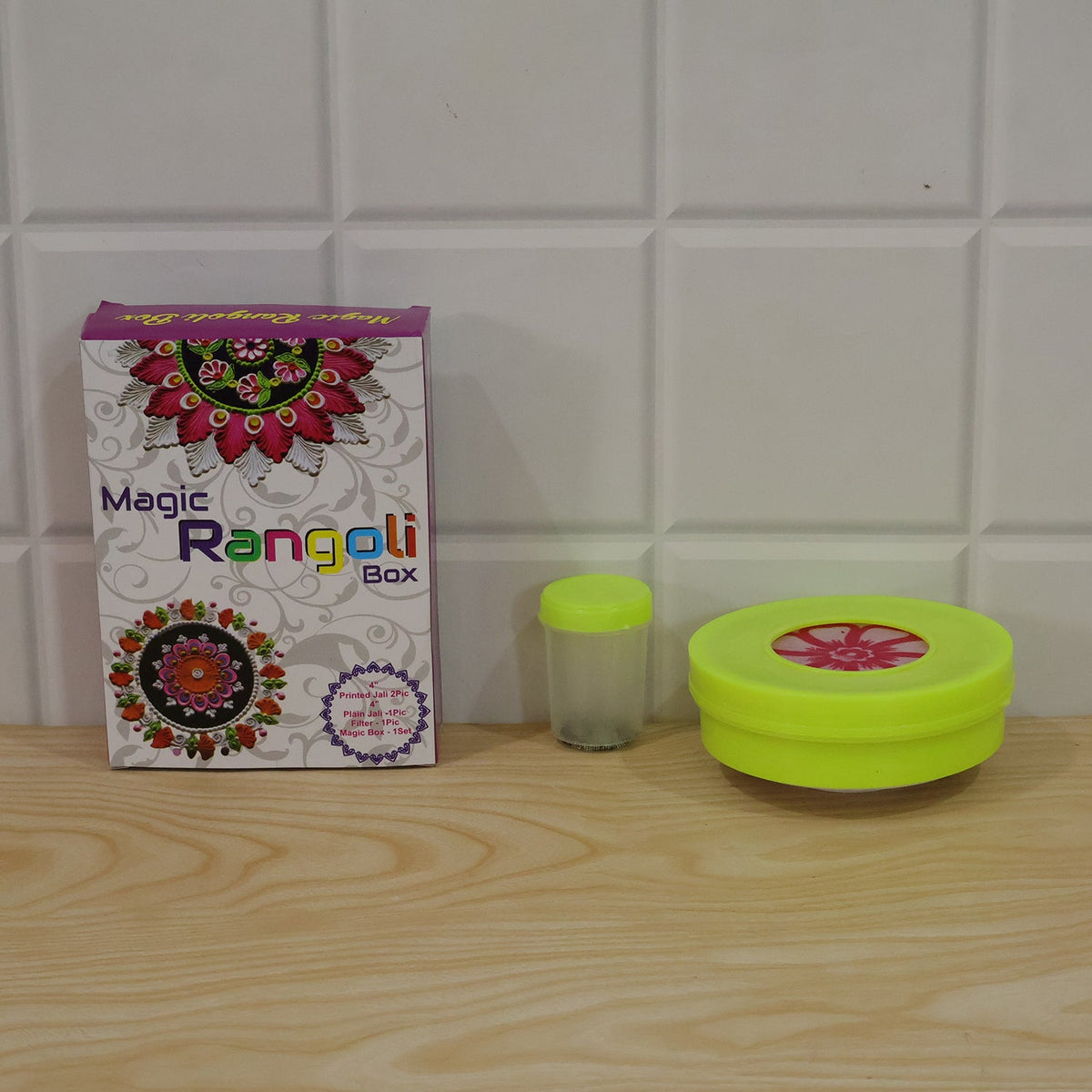 Rangoli powder filler bottle from the set