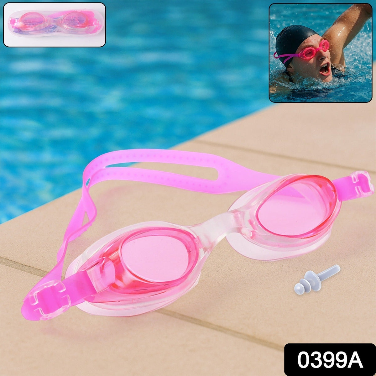 Adjustable Swimming Goggles for Kids – Clear Vision & Anti-Fog